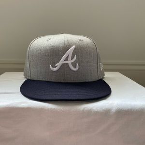 Atlanta Braves, New Era fitted baseball cap. Size 7 1/4. Gently used.
